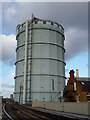 Gasometer from Battersea Park Railway Station