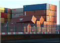 Storm damage at Greenock Ocean Terminal