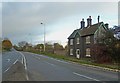 Blue brick houses west of Atherstone