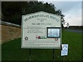 Signboard, Church of Our Lady, Merevale