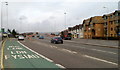 Looking north along North Road towards the Gabalfa Flyover, Cardiff