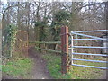 Path into Whitewebbs Park, Bulls Cross