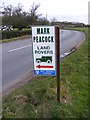 Mark Peacock Land Rovers sign