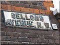 Sign for Sellons Avenue, NW10