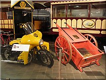 J4180 : AA motorbike and hand-cart, Cultra by Kenneth  Allen