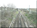 Railway tracks south of Queenborough station