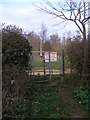 TM2951 : Kissing Gate of the footpath to Lower Road by Geographer
