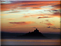 SW5129 : Dawn over St Michael's Mount by John Lucas