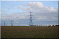 Pylons near Middle Stoke