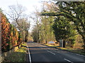 A538 approaching Mottram St Andrew parish boundary