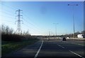 High Voltage Power Lines Cross the M65