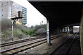 Railway bridge east of Cardiff Central Station