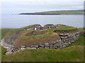 HY2318 : Skara Brae: one house and a bay view by Chris Downer