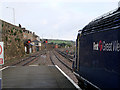 At the end of the platform at Penzance Railway Station