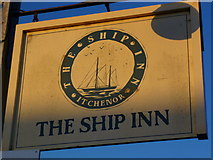 SU7901 : Sign at The Ship Inn at West Itchenor by Shazz