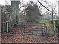 Footpath gate by West Mead, Rendham