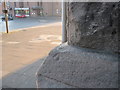 Ordnance Survey Pivot Bench Mark on viaduct in North Road, Durham