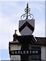 TM2483 : Harleston Town sign by Geographer