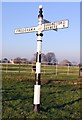 Fingerpost at Norley