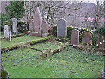 NG8227 : Quiet corner of Kirkton churchyard by Richard Dorrell