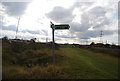 Footpath sign, Stoke Crossing