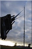 TL2049 : Sandy Heath TV mast by Ben Harris