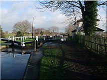 SK4027 : Weston Lock, Trent and Mersey Canal by Tim Heaton