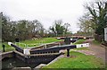 SO8661 : Droitwich Barge Canal Ladywood Lock (No.8 formerly 1) by P L Chadwick
