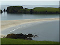 HU3620 : Hevda across St Ninian's Isle tombolo by Rob Farrow