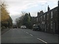 Terraced houses alongside the A537