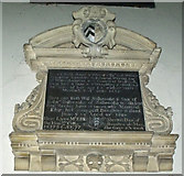 SK8043 : Memorial to Anne Staunton, St Mary's church by J.Hannan-Briggs
