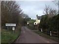 Entrance to Butterleigh on Bickleigh Road