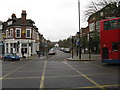 Highgate:  Highgate Avenue: looking south from the very busy Archway Road