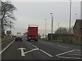 A41 approaching Warrant Farm crossroads