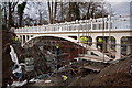 TQ2652 : Reigate Hill Footbridge - refurbishment by Ian Capper