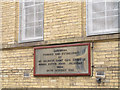 SE1633 : Date plaque on the Gurdwara by Stephen Craven