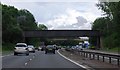 Railway bridge over the M74