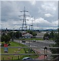 View south from Junction 26, M8