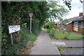 Footpath at the end of Thornhill Rd