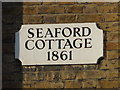 Plaque on Seaford Cottage (1861), Parson Street (B552), NW4