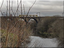 SD7807 : River Irwell, Radcliffe Viaduct by David Dixon