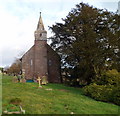 Western side of Grade I listed Church of St Mary, Welsh Newton