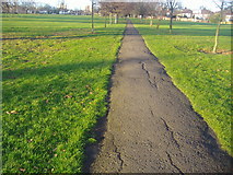 TQ2388 : Footpath through Hendon Park by David Howard