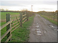 Track east of Grange Farm