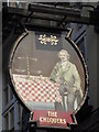 Sign for The Chequers, Church End, NW4