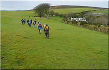 SS7649 : Walking past Kipscombe Farm by Graham Horn
