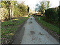 Road at the edge of Romany Ridge Common