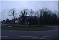 Roundabout at the end of Shirley Road