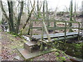 Wooden footbridge near Cerreg Cennen Castle