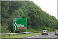 NS3881 : Road sign, A82 by N Chadwick